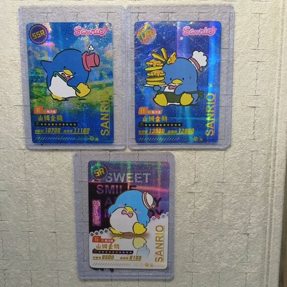 Sanrio Tuxedo Sam Wave 6 Booser Set - 3 Piece With Top Load Sleeve - Picture 1 of 5